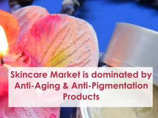 Skincare Market is dominated by Anti-Aging & Anti-Pigmentation Products